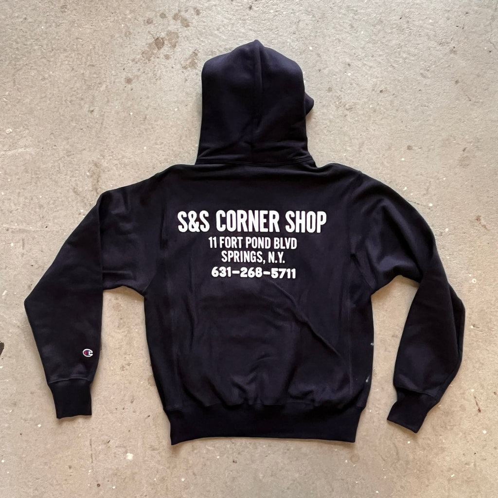 S&S Corner Shop Hooded Sweatshirt - Navy