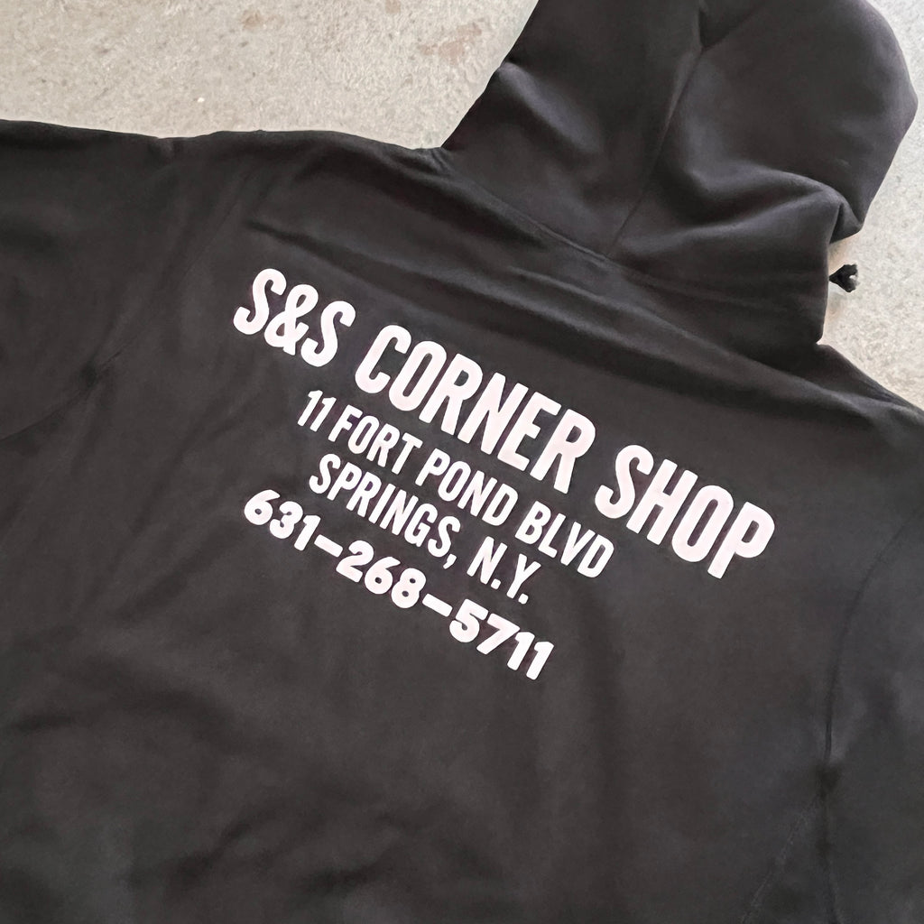 S&S Corner Shop Hooded Sweatshirt - Black