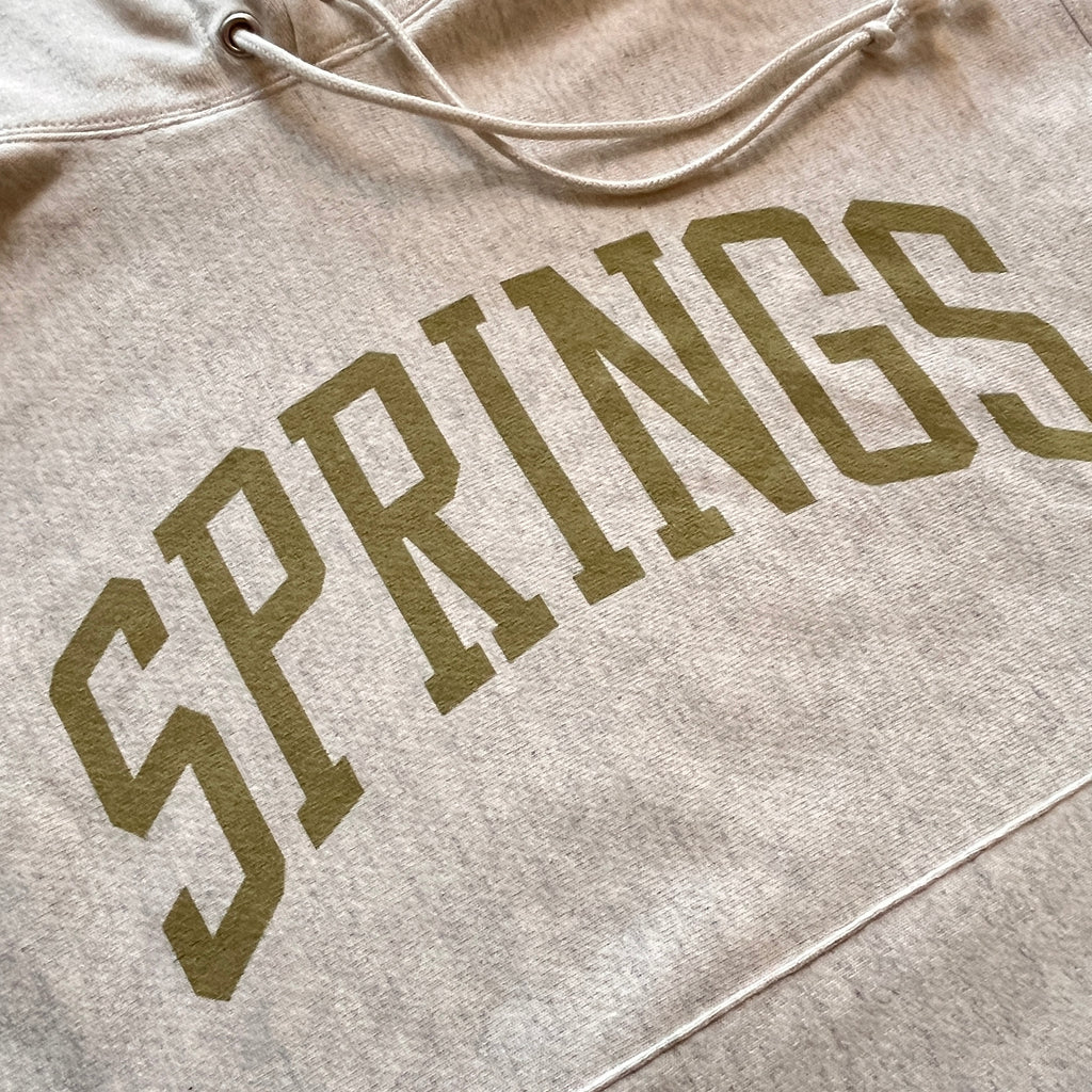 Springs Hooded Sweatshirt - Oatmeal Heather/Green