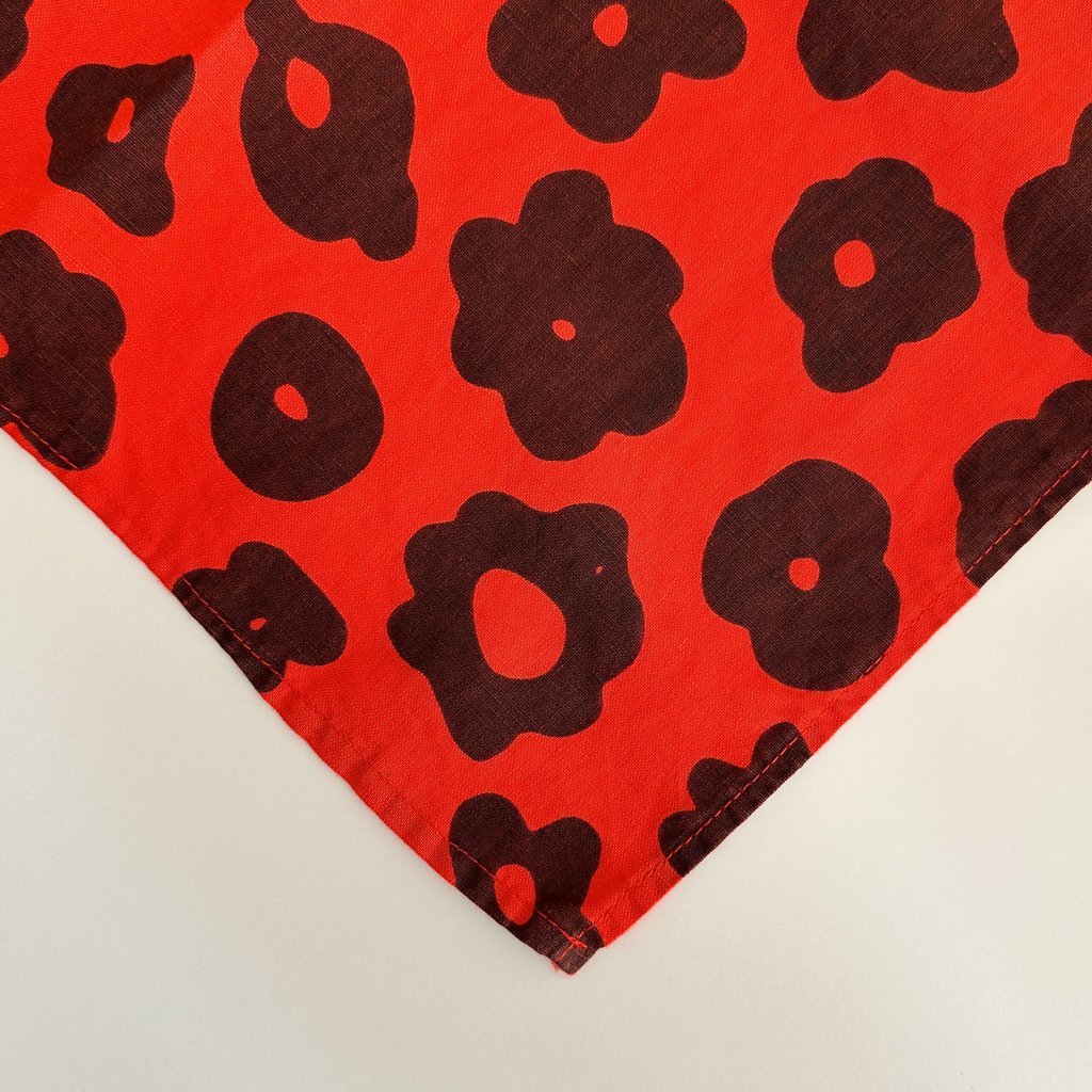 Jenny Pennywood Napkins - Red Flowers