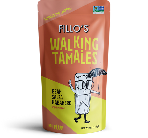 Bean Salsa Habanero Walking Tamales, 7 Pouches/Case