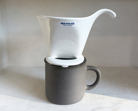 Bee House Ceramic Coffee Dripper - White