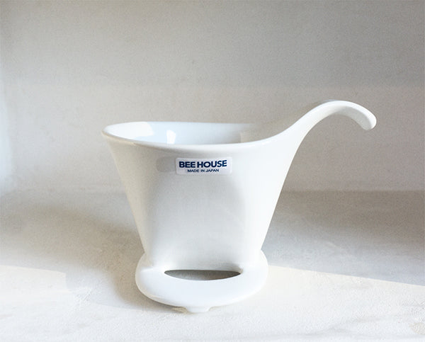 Bee House Ceramic Coffee Dripper - White