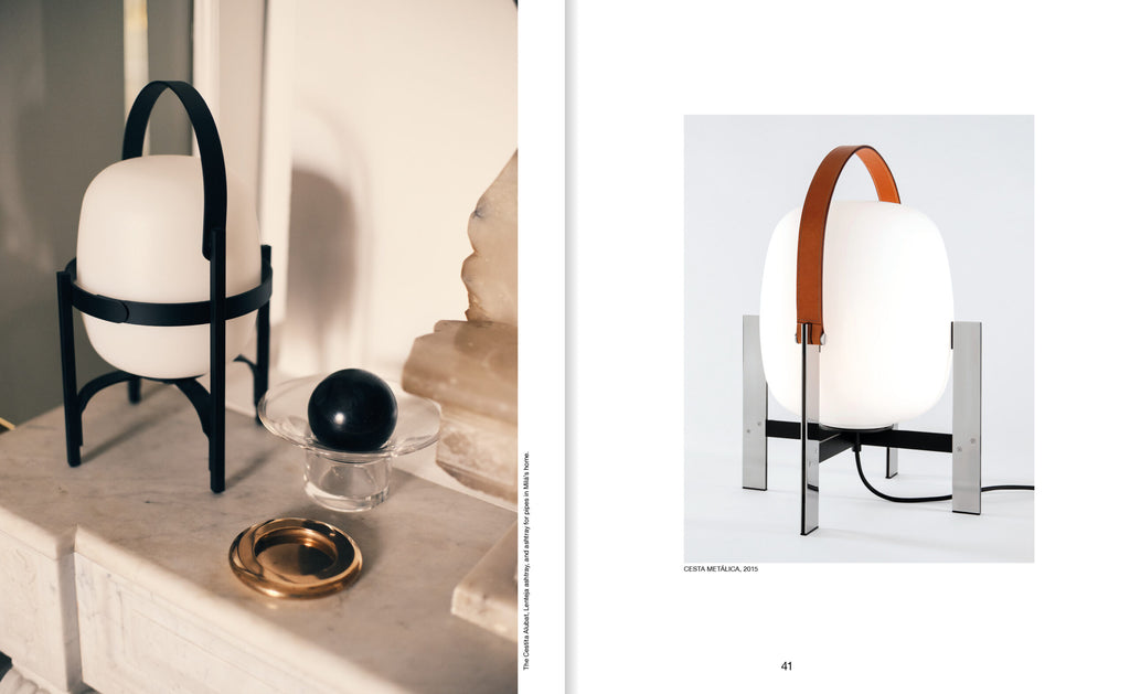 two pictures of lamp