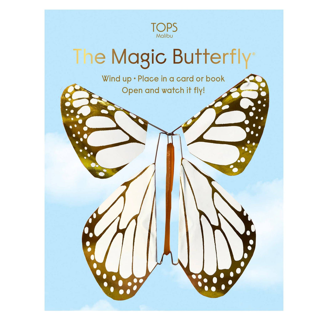 Magic Flying Butterfly Gold Metallic