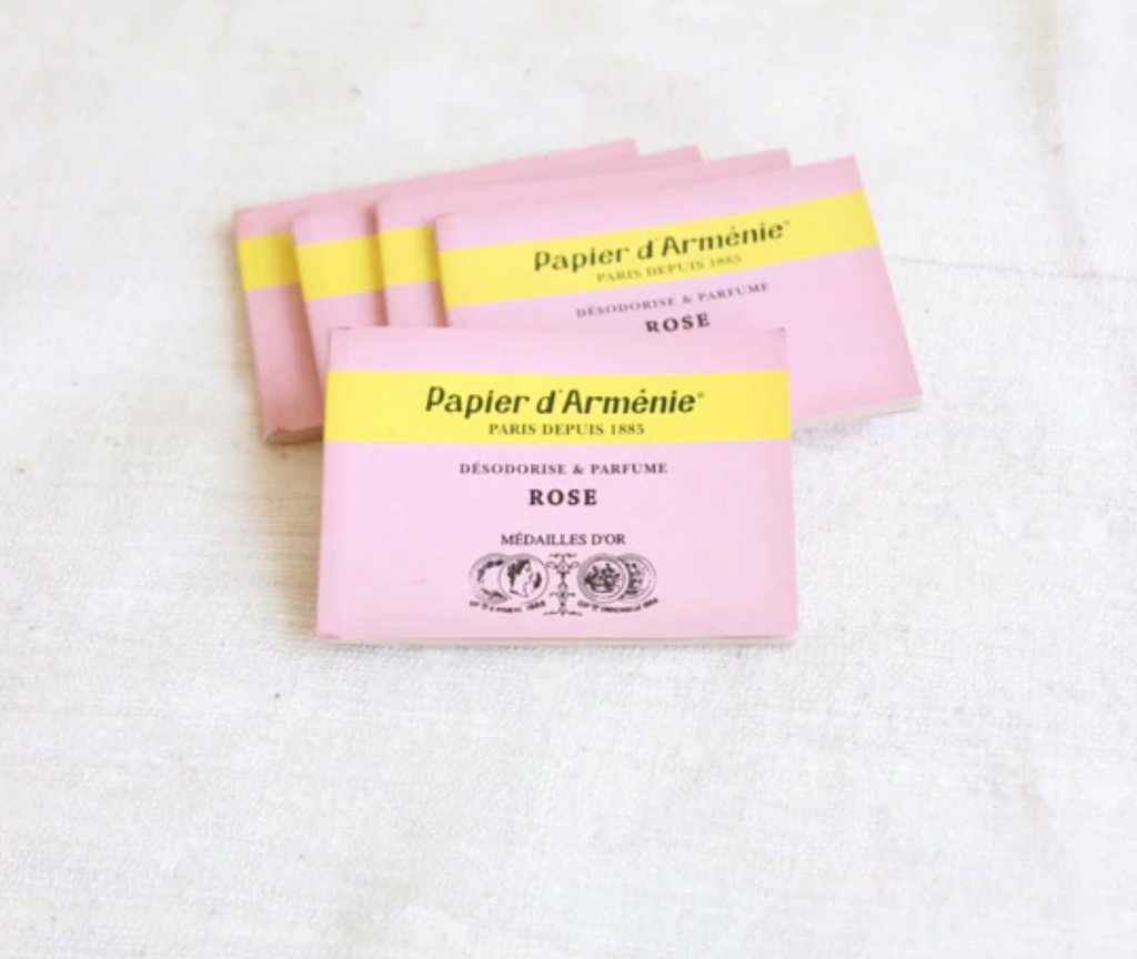 Papier d'Armenie "LA ROSE" Incense Paper Francis Kurkdjian