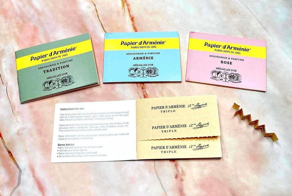 Papier d'Arménie French Incense paper booklets (darmenie)