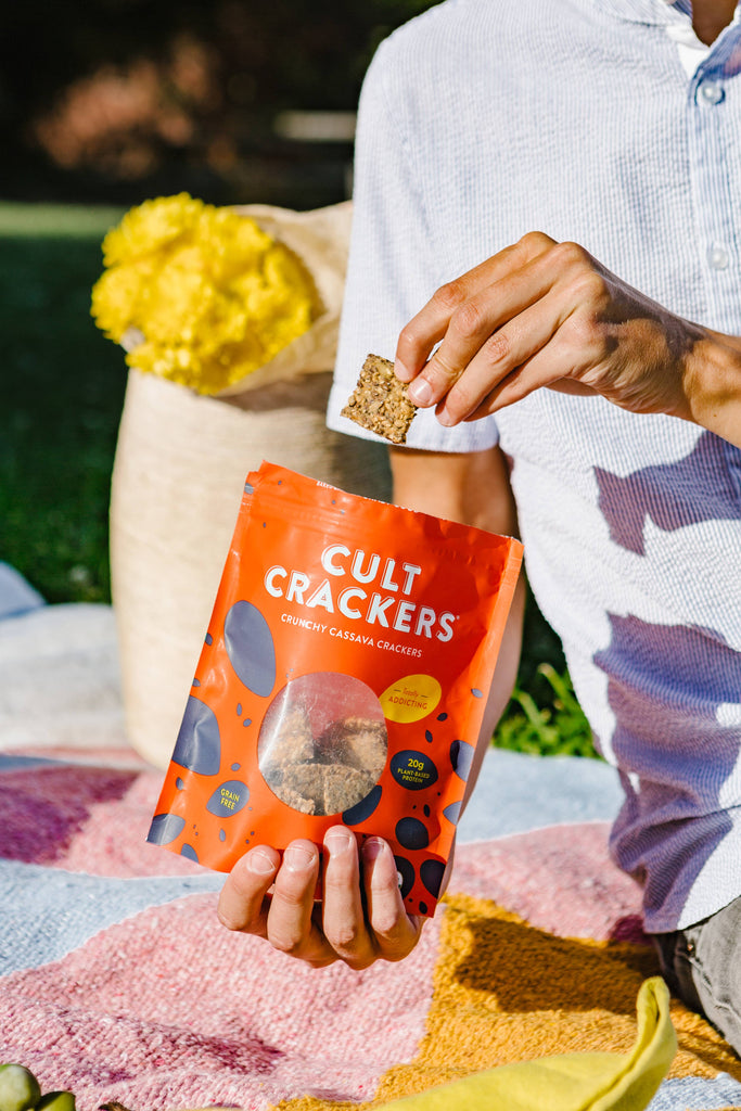 Crunchy Cassava Crackers Organic Gluten Free Holiday Snacks