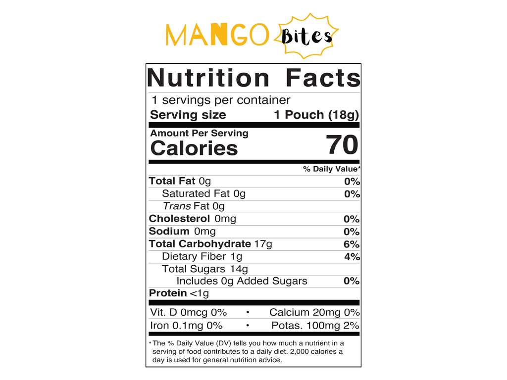 Snakklub Mango Bites – Premium Freeze-Dried Mango