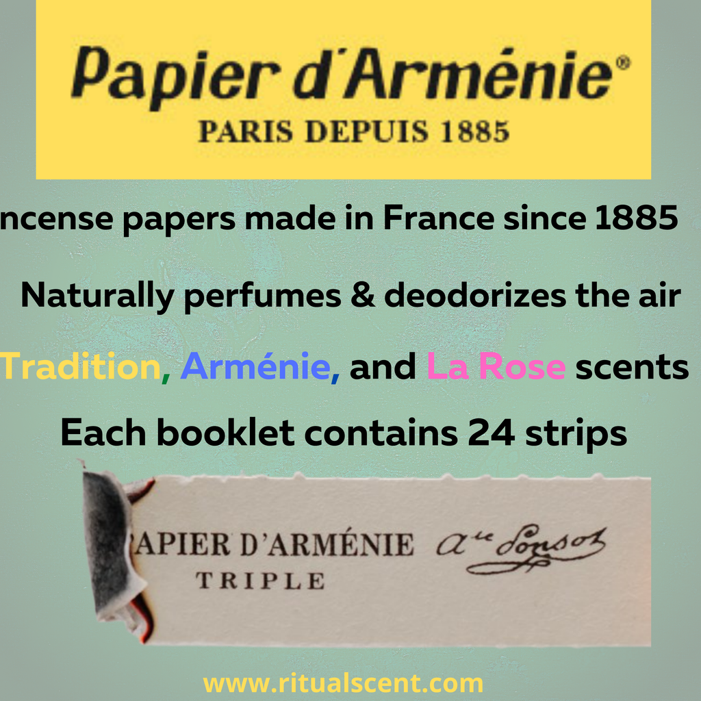 Papier d'Armenie "LA ROSE" Incense Paper Francis Kurkdjian