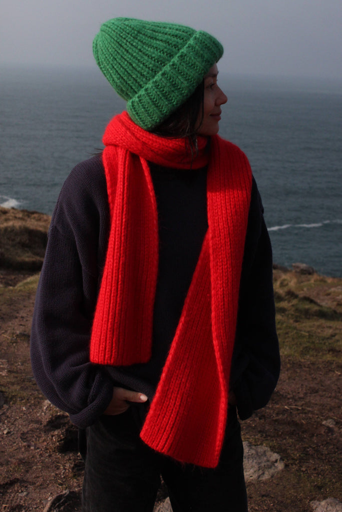 CeCe Knitted Alpaca Scarf