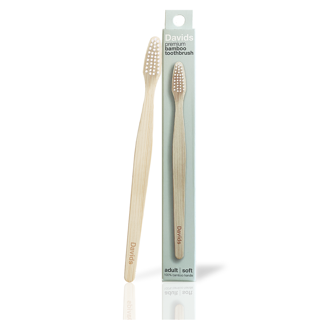 Davids premium bamboo toothbrush | adult soft | single