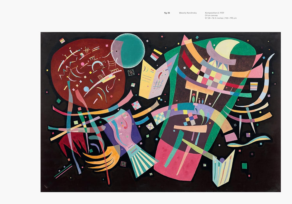 Colorful abstract artwork on a black background