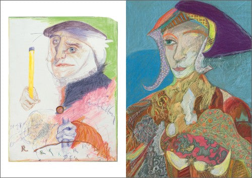 Two abstract portraits