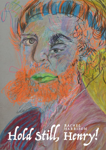 Book cover featuring abstract portrait with white text