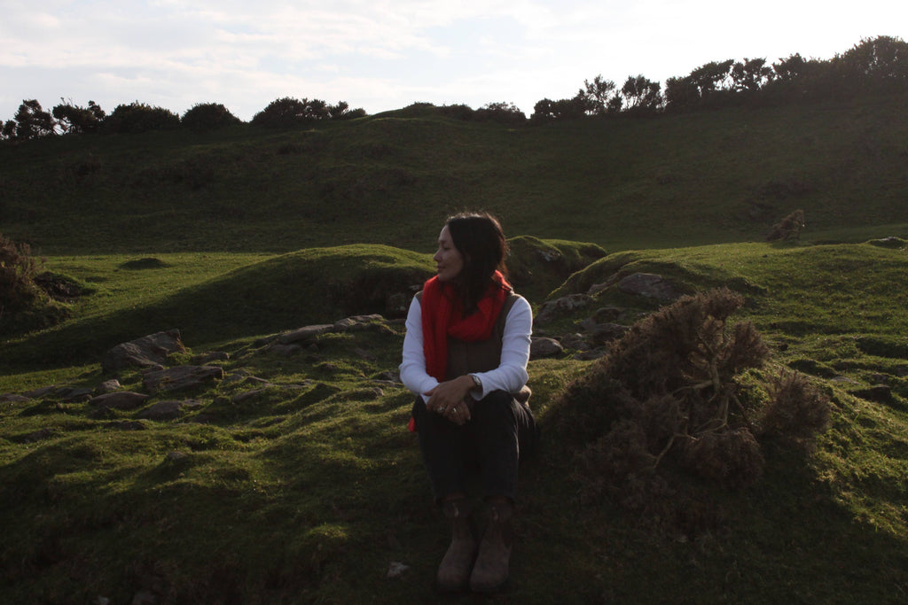 CeCe Knitted Alpaca Scarf