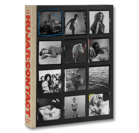 Book titled 'HUAER CONTACT' with black cover featuring collage of photos