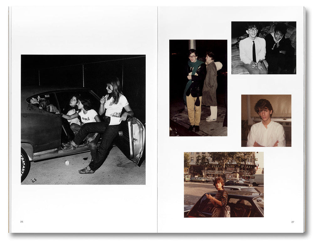 Collage of black and white photos featuring people in various settings.
