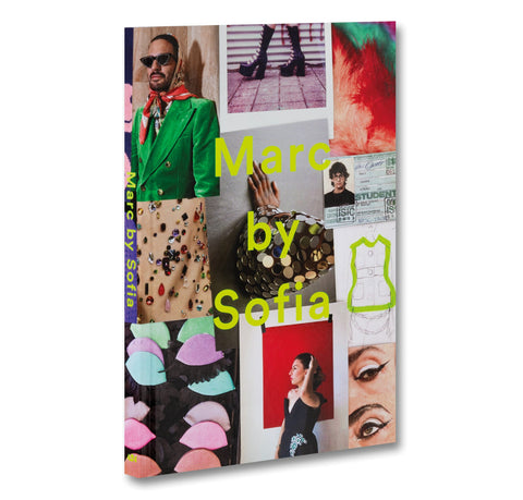 Collage of fashion images with 'Marc by Sofia' branding