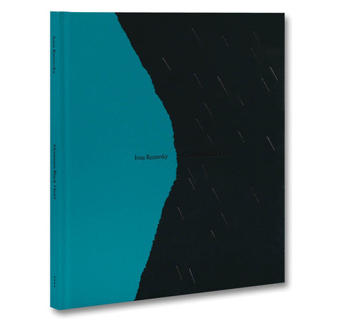 "Mountain Black Heart" photobook by Irina Rozovsky featuring a teal and black split cover design.