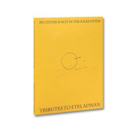 Yellow book cover with text and a minimalist design on a white background