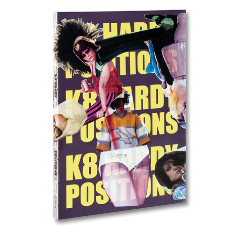 Front cover of Mack Positions photography book featuring minimalist design and bold typography. Positions. K8 Hardy
