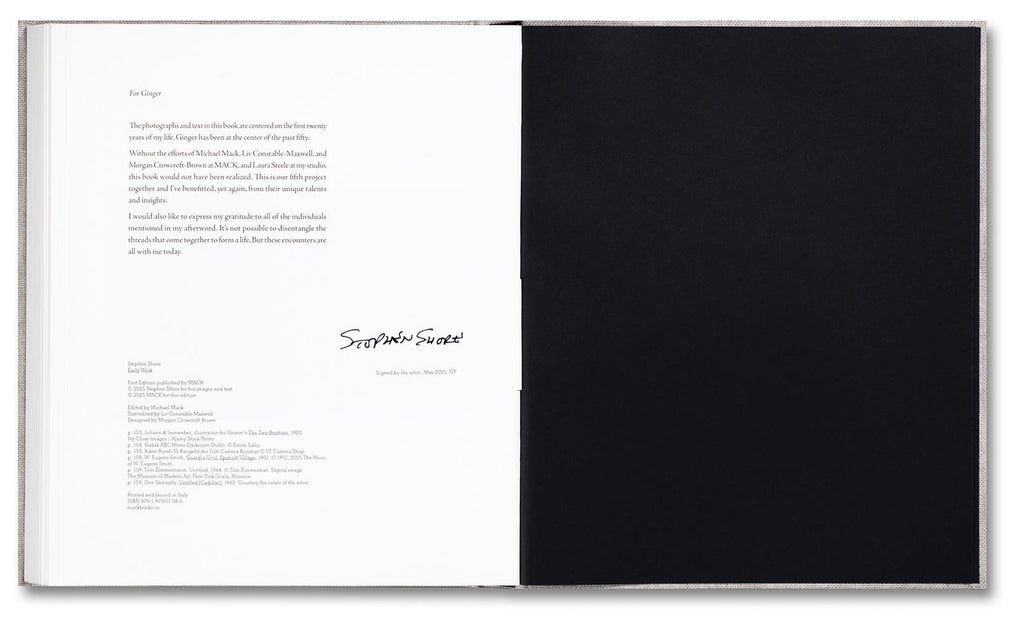 Early Work - Stephen Shore *Signed