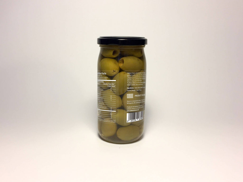 Hellenic Farms Greek Green Pitted Olives