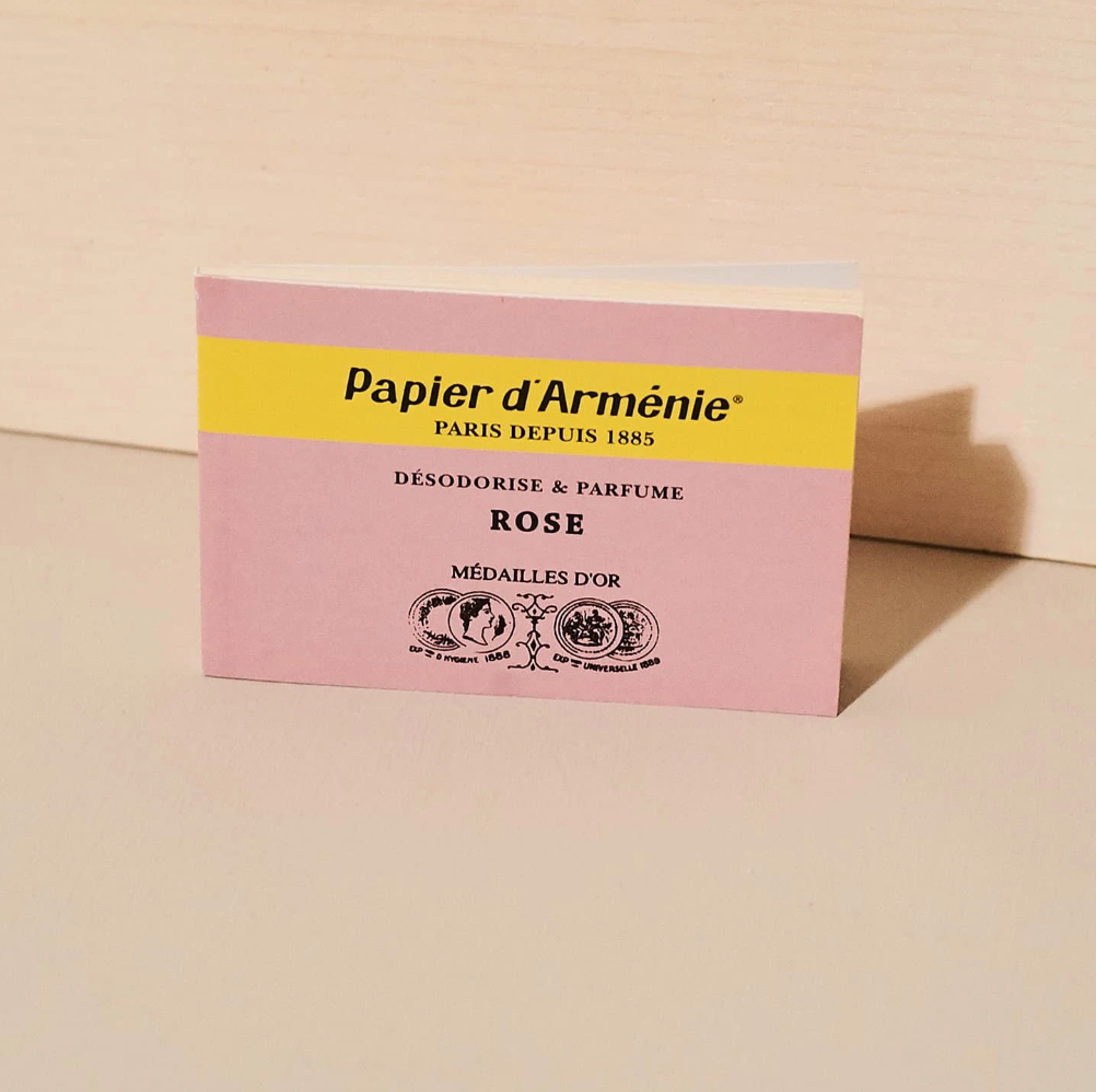 Papier d'Armenie "LA ROSE" Incense Paper Francis Kurkdjian