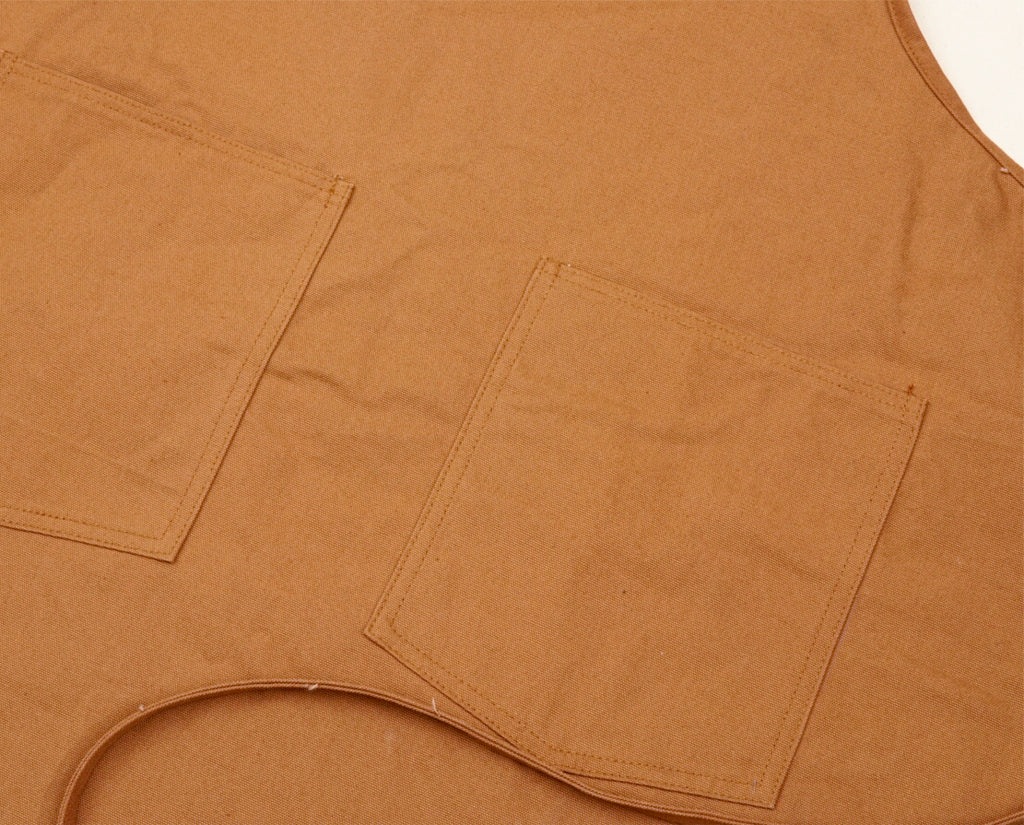 Canvas Strap Apron - Camel