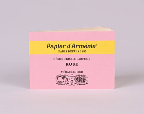 Papier d'Armenie "LA ROSE" Incense Paper Francis Kurkdjian