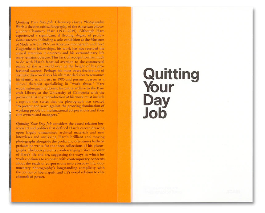 Quitting Your Day Job: Chauncey Hare’s Photographic Work - Robert Slifkin