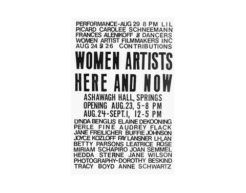 Women Artists Here and Now Poster
