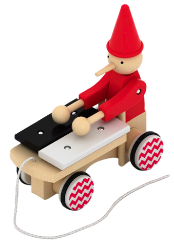Pinnochio Pull Toy with Xylophone