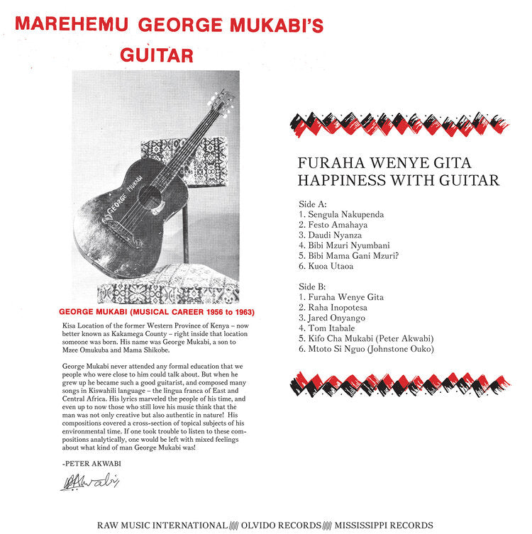 George Mukabi - Furaha Wenye Gita LP