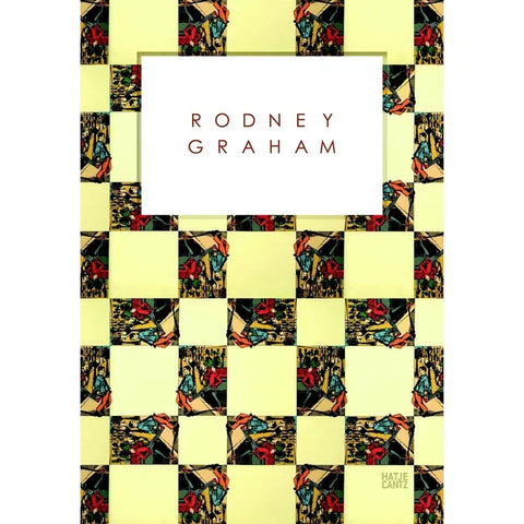 book cover with title and yellow and reddish checkered pattern